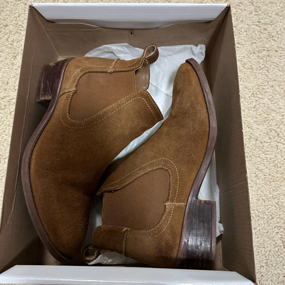 Steve Madden Brown Suede Ankle Boots - Picture 10 of 11